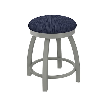 Holland Bar Stool Co 18" Swivel Vanity Stool, Nickel Finish, Graph Anchor Seat 80218AN014